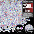 2500pcs 5mm Resin Rhinestones Bulk - Image 2