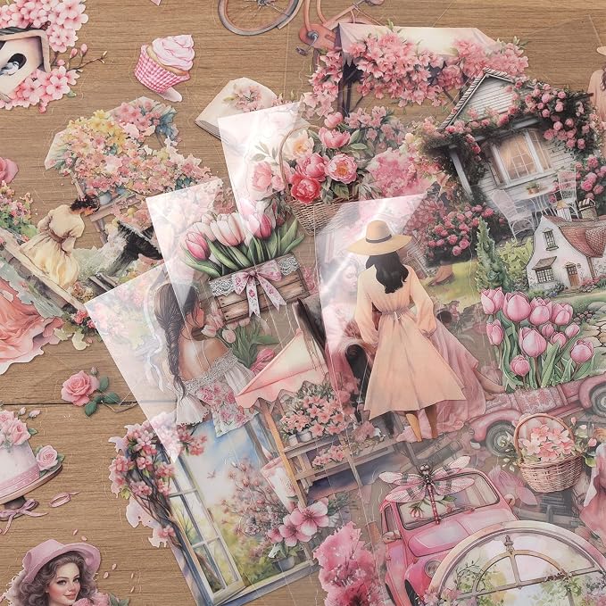 Scrapbooking Stickers 20 Sheets Pre-Cut 120 Pet Stickers People Sticker Books - Image 7