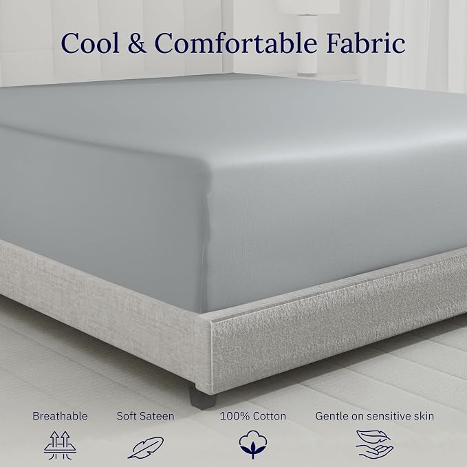 California Design Den Queen Size Fitted Sheet Only - Image 8