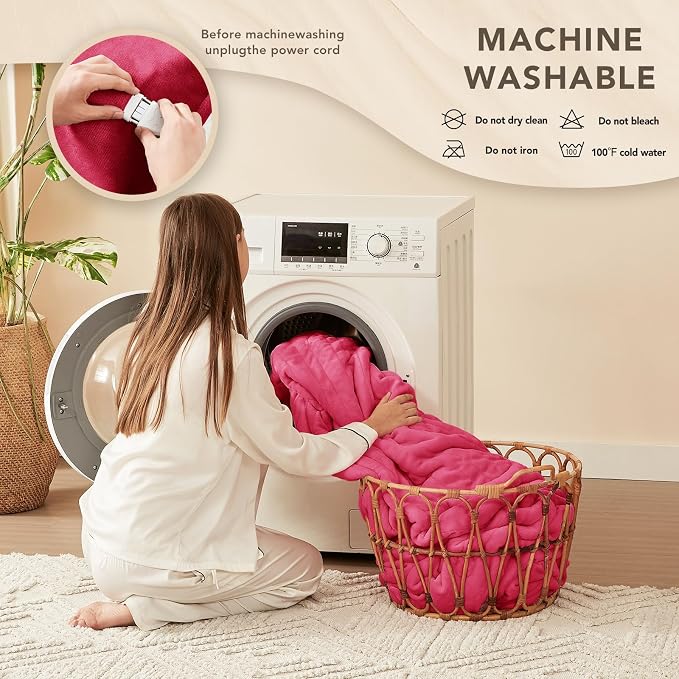 Homemate Electric Heated Blanket Full Size - Image 7