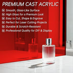 Red Acrylic Sheet 12" x 16", 2 Pack 1/8" Thick Translucent Cast Plexiglass - Image 6