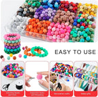 150Pcs Silicone Beads 15mm Mix Color, Bulk Silicone Beads 15mm - Image 4