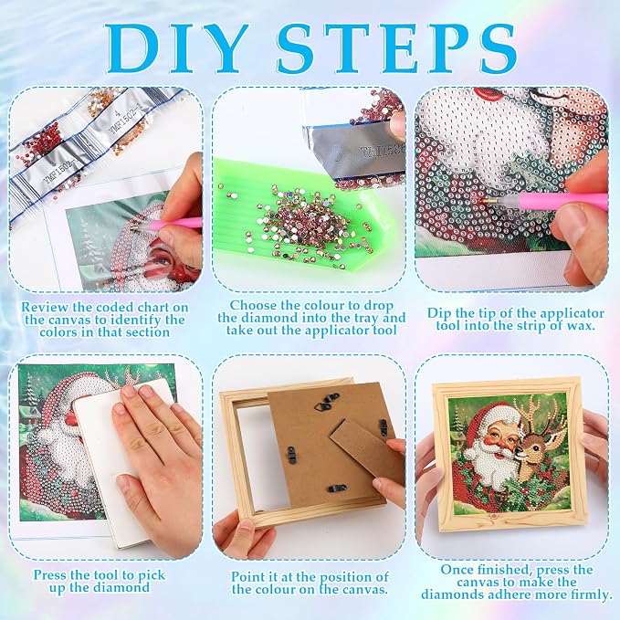 Trandraft 13 pcs Vintage Holiday Diamond Art Kits - Image 3