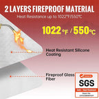 Wire Heat Shield Wrap for Car Hose Lines, 1-1/2" I.D.x 10FT, - Image 3
