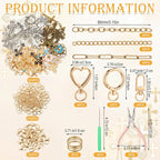 VioraWhite 457 Pcs Cross Lip Gloss Keychain Making Kit - Image 2