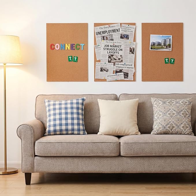 5 Pack Adhesive Cork Sheet, 1mm Thin Adhesive Cork Board Rectangle Cork Sticker - Image 6