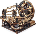 3D Wooden Puzzle for Adults, Marble Run Mechanical Model Kit - Image 2