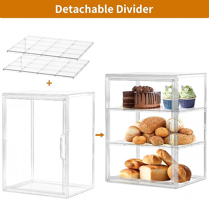 SANKEU Pastry Display Case, Bread Box - Image 3