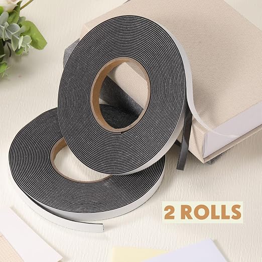 Tatuo 2 Rolls Double Sided Foam Tape PE Foam Tape Sponge Soft Mounting Adhesive - Image 4