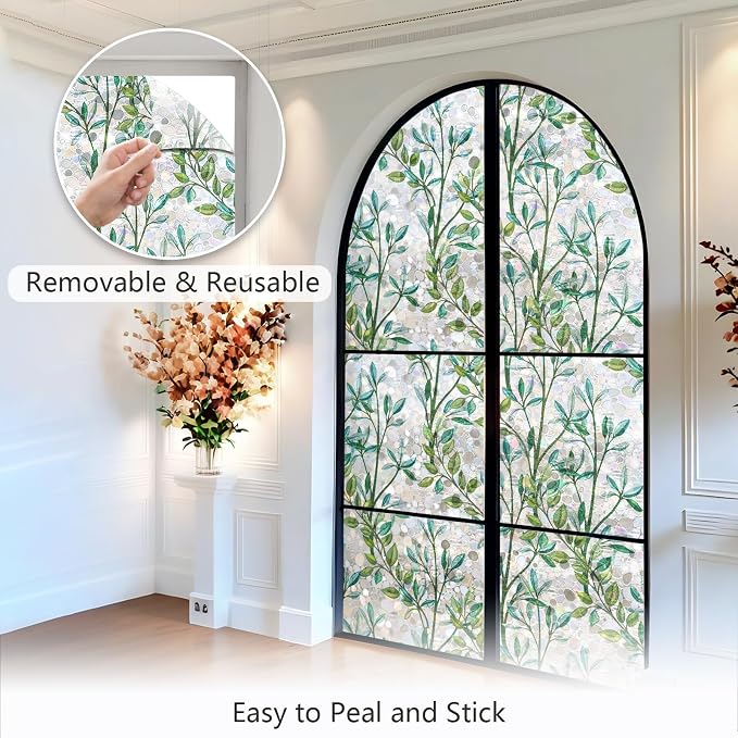LEMON CLOUD Window Privacy Film, Stained Glass Window Film, Decorative Rainbow - Image 7
