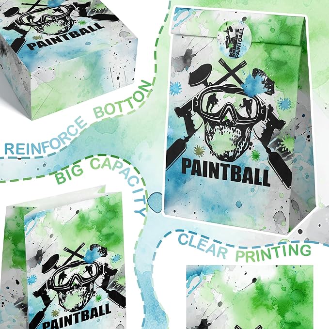 Paintball Party Favor Bags Paintball Goodie Bags Paintball Party Favors - Image 5