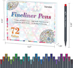 Vanstek 72 Colors Journal Planner Colored Pens, Fineliner Pens - Image 6