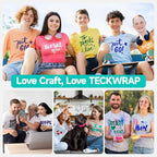 TECKWRAP Heat Transfer Vinyl for T-Shirts 11 PCS 12"x12" Easy Cut & Weed | PU - Image 8