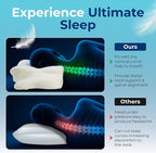 Cervical Neck Pillow for Sleeping, Ergonomic Contour Soft Non Collapsing Memory - Image 4