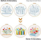 Louise Maelys 3 Pcs Floral Book Embroidery Kit - Image 3