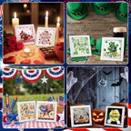 Trandraft 26 Pcs Fall Interchangeable Holiday Diamond Art Kits - Image 4
