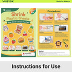 WISYOK 30pcs Shrinky Film, Shrink Plastic Sheets - Image 2
