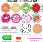 Fruit Diamond Art Painting Coasters Kit - Image 2