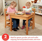Melissa & Doug Solid Wood Kids Table and Chairs - Image 2