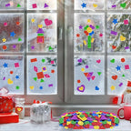 750Pcs Foam Stickers, Colorful Foam Shape Stickers Self Adhesive Star Heart - Image 6