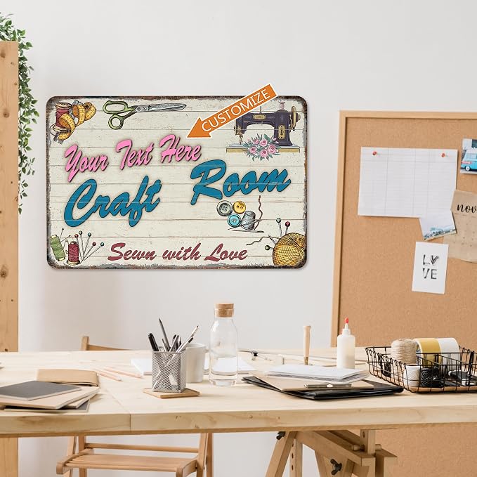 Personalized Craft Room Sign Custom Sign Art Room Décor - Image 4