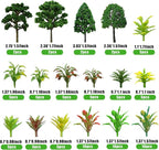 88pcs Model Trees Mixed Miniature Plants Model Train Scenery Architecture Trees - Image 2