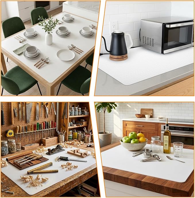 34.6" x 23.6" Cutting Mat for Countertop Protection 2MM Polypropylene Flexible - Image 7