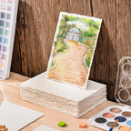100 Sheets Watercolor Paper 5 x 7 in, 300 GSM Deckled Edge Handmade Paper | - Image 6
