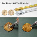 Comealltime Wax Seal Kit with Gift Box, Sealing Wax Warmer, Metallic Pen - Image 4