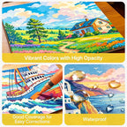 WUO 84 Colors Acrylic Paint Markers, Acrylic Paint Pens and Acrylic Markers - Image 5