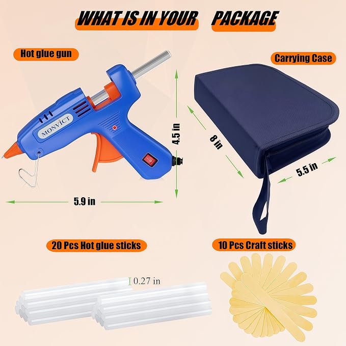 MONVICT Hot Glue Gun Kit, Mini Glue Gun - Image 4