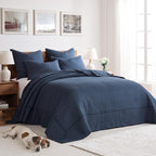 Levtex Home Cross Stitch Reversible Queen Bedspread Set - Image 2