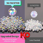 Crystal Glass Beads for Jewelry Making, 10 mm, AB | Iridescent Glass Beads Bulk - Image 4