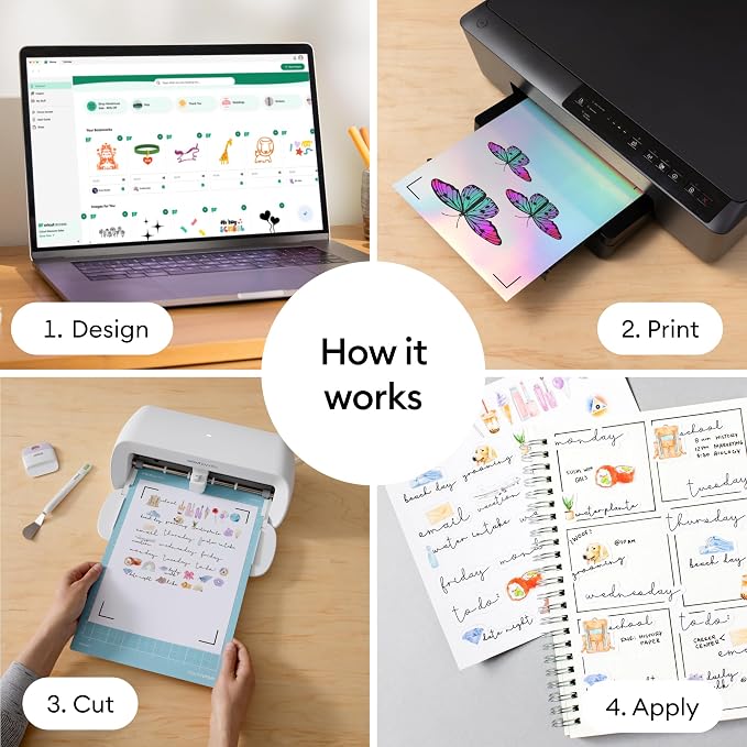 Cricut Silver Vinyl Sticker Paper | Printable Stickers - Image 4
