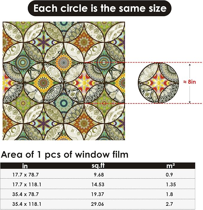 DKTIE Static Cling Decorative Window Film - Image 9