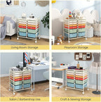 BECOMFORT 12-Drawer Rolling Cart - Image 8