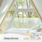 rabbitgoo Window Privacy Film, Stanied Glass Cling - Image 6