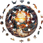 Wooden Puzzles Adults, 3D Winding Road Wooden Puzzles 300 Pieces, Unique Animal - Image 9