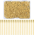 Lemonkey 100Pcs Ball Beads Chains Bulk, 4 Inch Dog Tag Metal Small Chains by Lemonkey