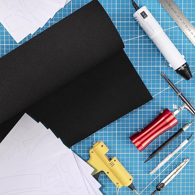 Black Eva Foam Sheet roll, Premium eva Craft Foam 10mm Thick, 13.9" x 39" - Image 3