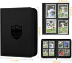 4 Pocket Ringless Side Loading Trading Card Binder, 160 Cards PU Fixed Page - Image 5