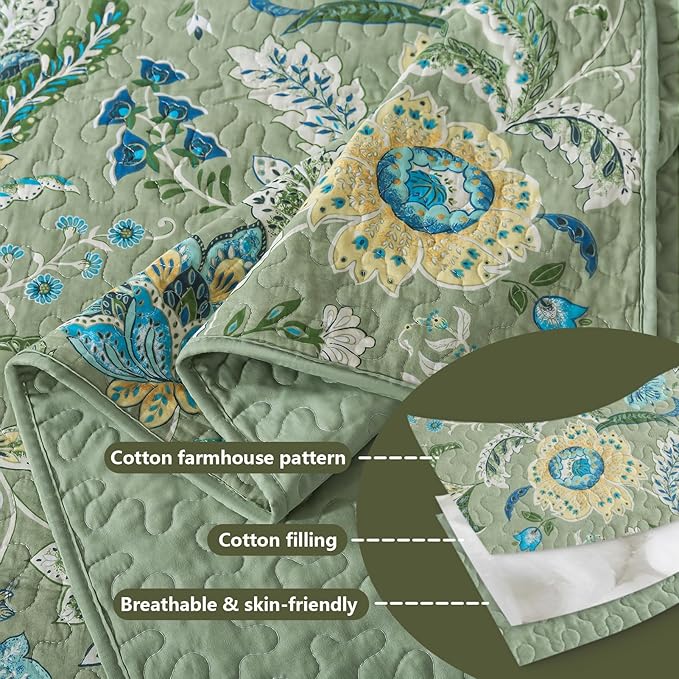 BEDIFANY Farmhouse King Quilt Bedding Set - Image 4