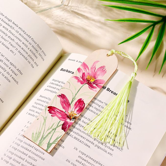 50 Pcs Wooden Bookmarks, Unfinished Wooden Bookmarks - Image 4