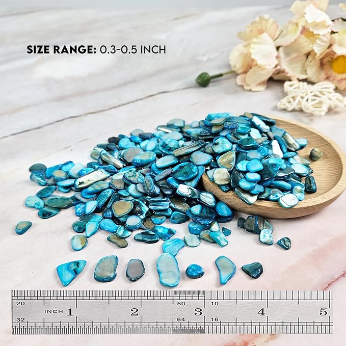 Natural Crushed Shells Chips Irregular Mother of Pearl Seashell Fragments Sea - Image 2