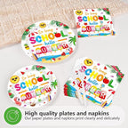 96Pcs So Long School Hello Summer Party Decoration Colorful Sun Popsicle Plates - Image 4