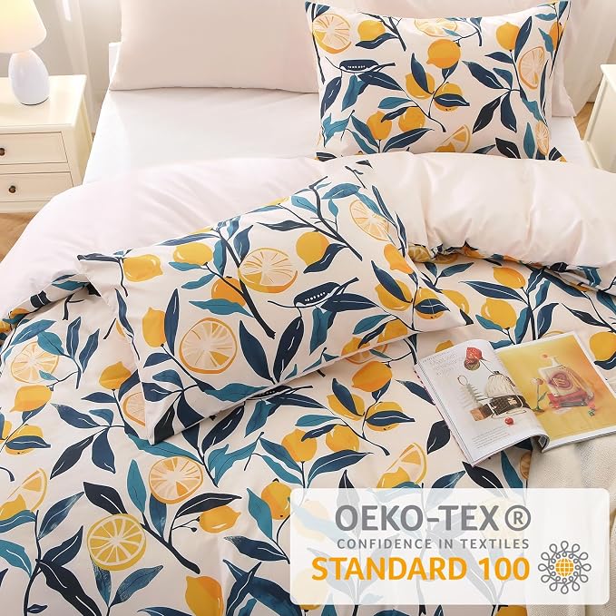 MUXHOMO Duvet Cover Queen Size, Reversible Floral Vintage Duvet Cover Set - Image 2