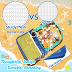 qiipii 1 Pack Beach Mesh Bag Shell Collecting Bag Beach Sand Toy Bags - Image 4