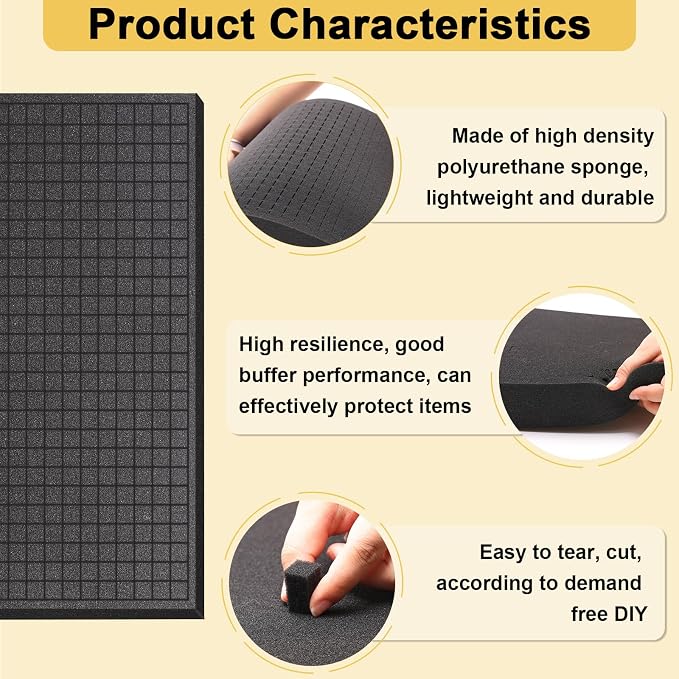 8 PCS Pick and Pluck Foam Inserts, Board Game Boxes, Storage Drawers - Image 4