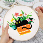 Louise Maelys Black Cat Embroidery Kit - Image 4