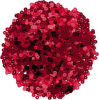 Mandala Crafts 6mm Flat Round Burgundy Sequins - Image 2